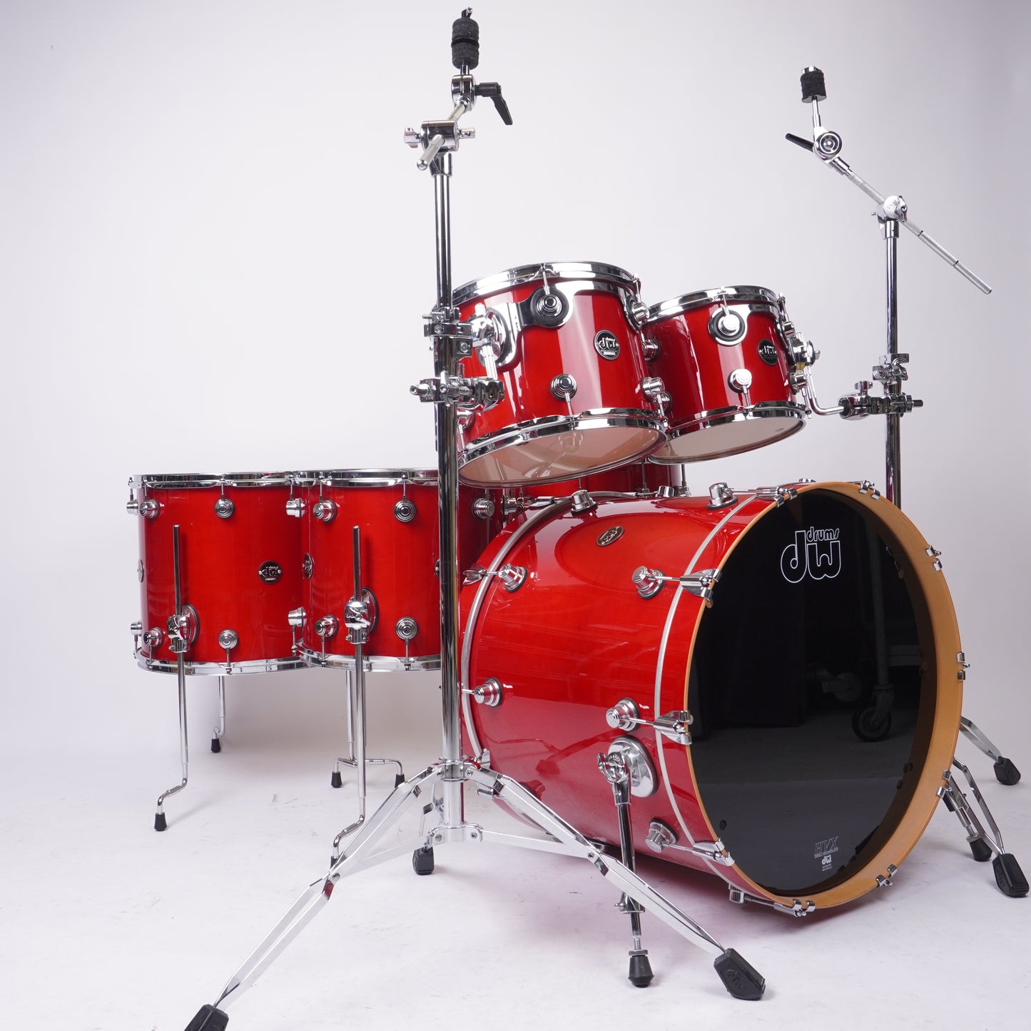 DW PERFORMANCE 6-PIECE DRUM KIT IN CANDY APPLE RED 22/10/12/14/1614X6.5