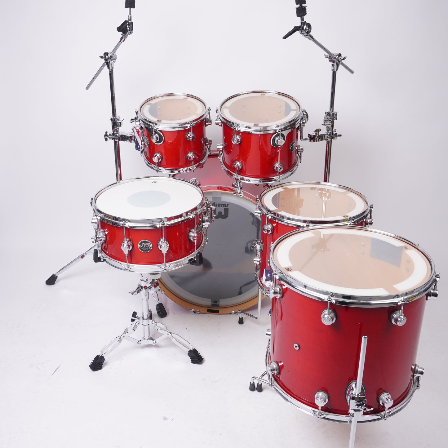 DW PERFORMANCE 6-PIECE DRUM KIT IN CANDY APPLE RED 22/10/12/14/1614X6.5