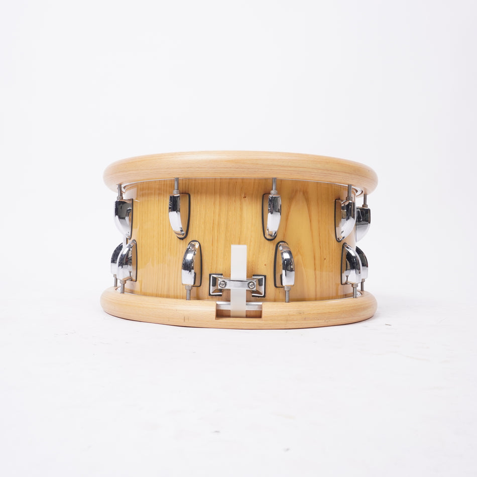 CVL CUSTOM 13" WOOD HOOPS/WOOD SHELL SNARE DRUM