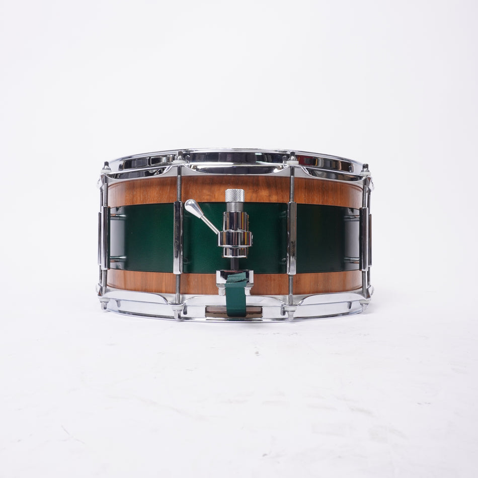 ACOUNTIN 14"x 6.5" STEEL /WALNUT HYBRID SNARE DRUM