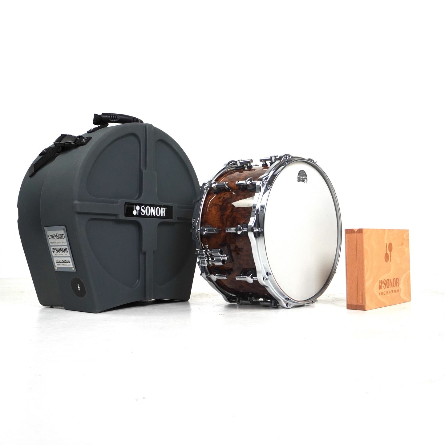 Caisse claire Sonor One Of A Kind 14" x 8" en chêne brun