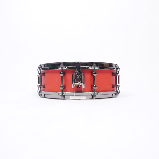 Noble & Cooley Alloy Classic Painted Snare Drum 14"x 4.75" Fire Engine Red w/Black Hw