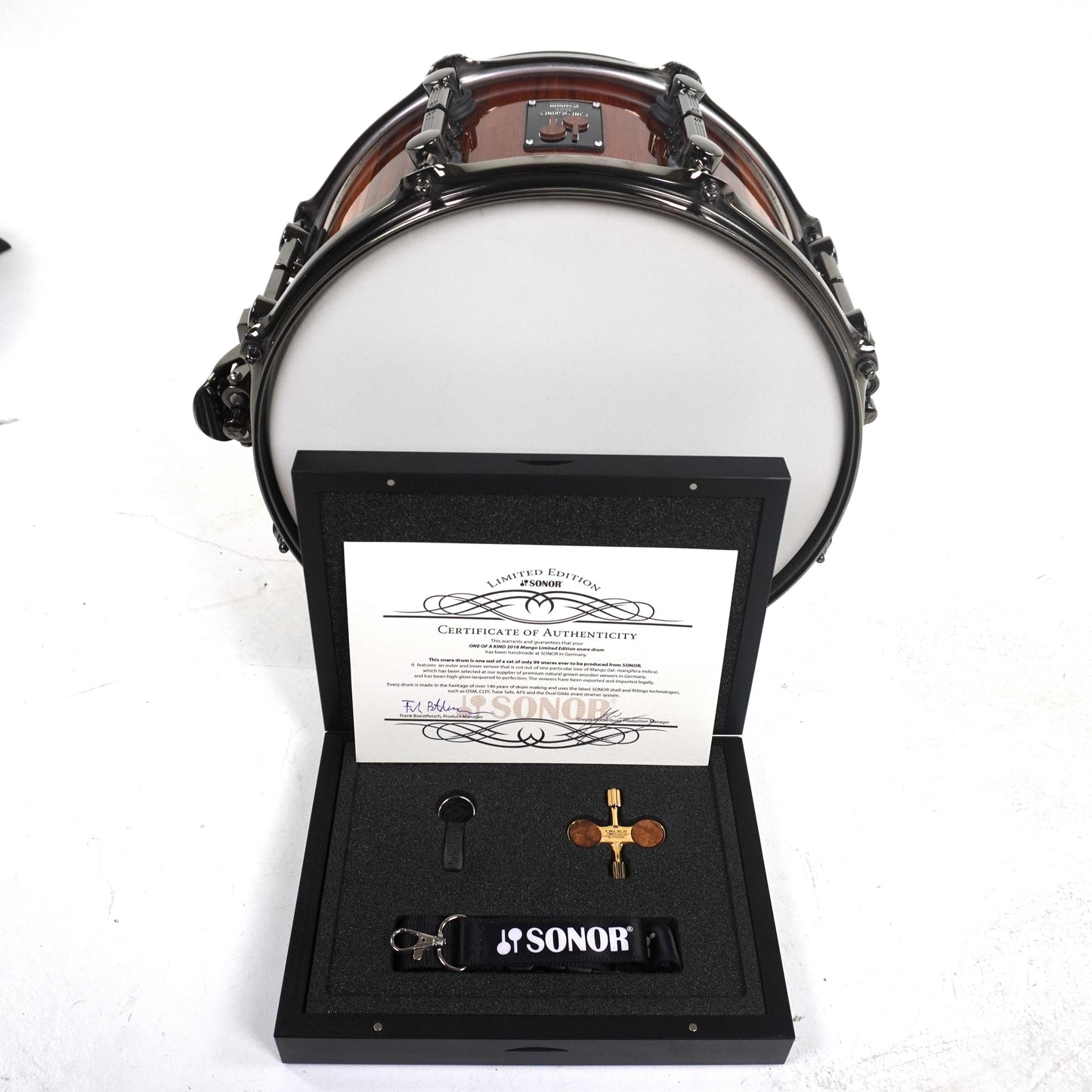 Sonor One Of A Kind 13" x 7" Snare Drum aus Mango-Ahorn/Buche