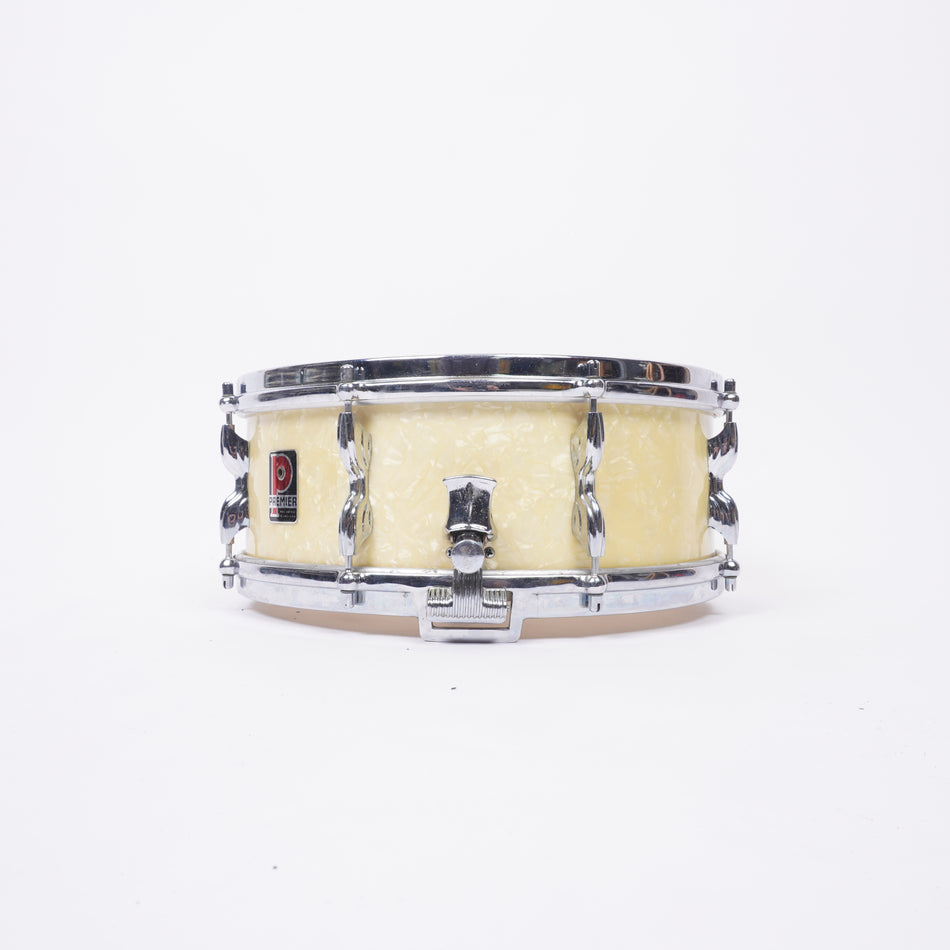 Premier Royal Ace 14x5.5 Snare Drum 1960s - White Marine Pearl - Collector Grade