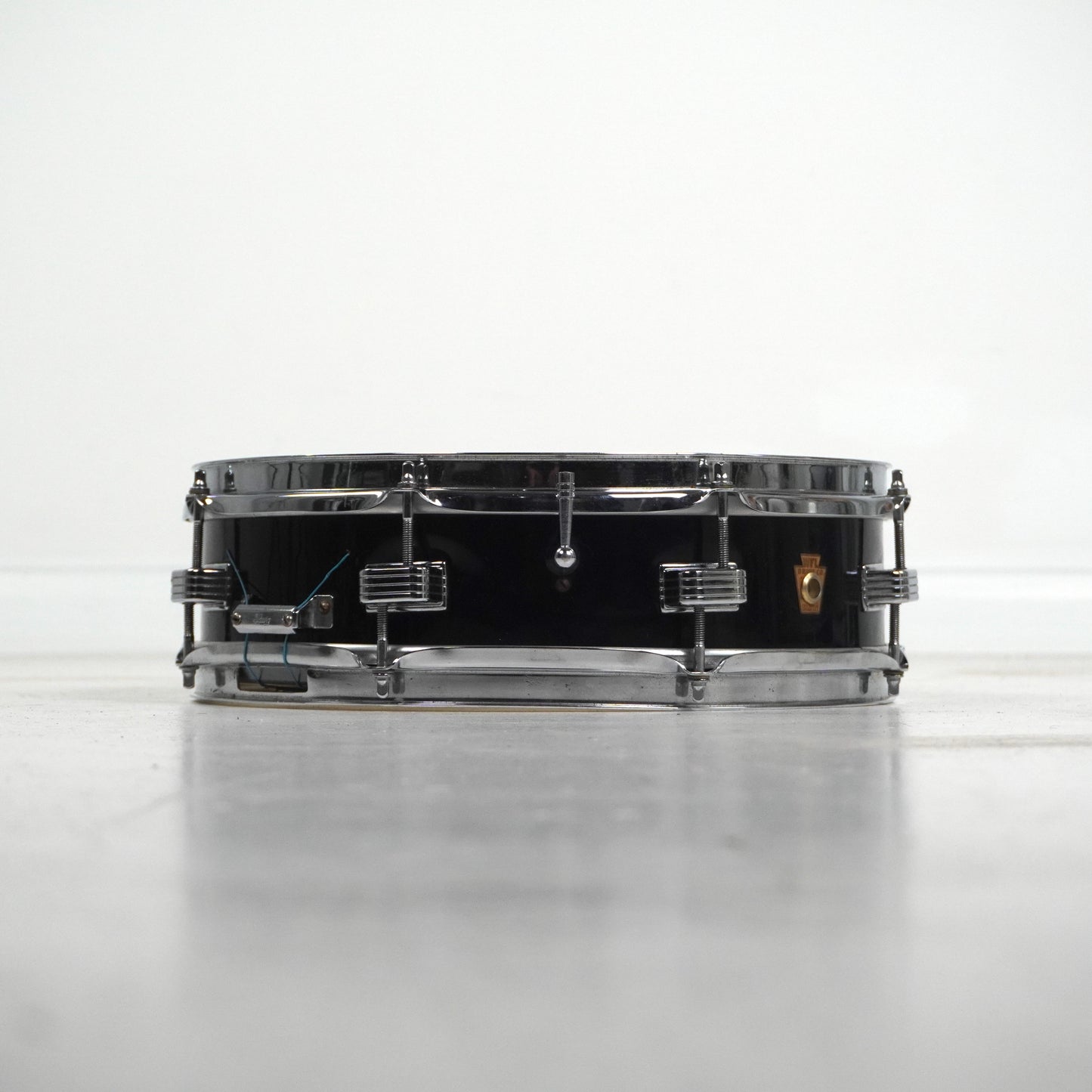 WFL 14" x 4" schwarze Snare Drum, 1960er