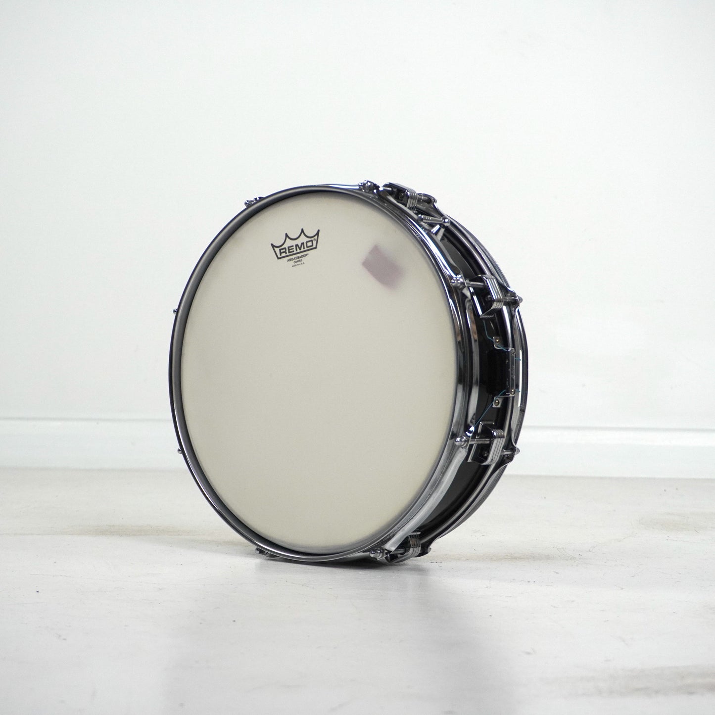 WFL 14" x 4" schwarze Snare Drum, 1960er