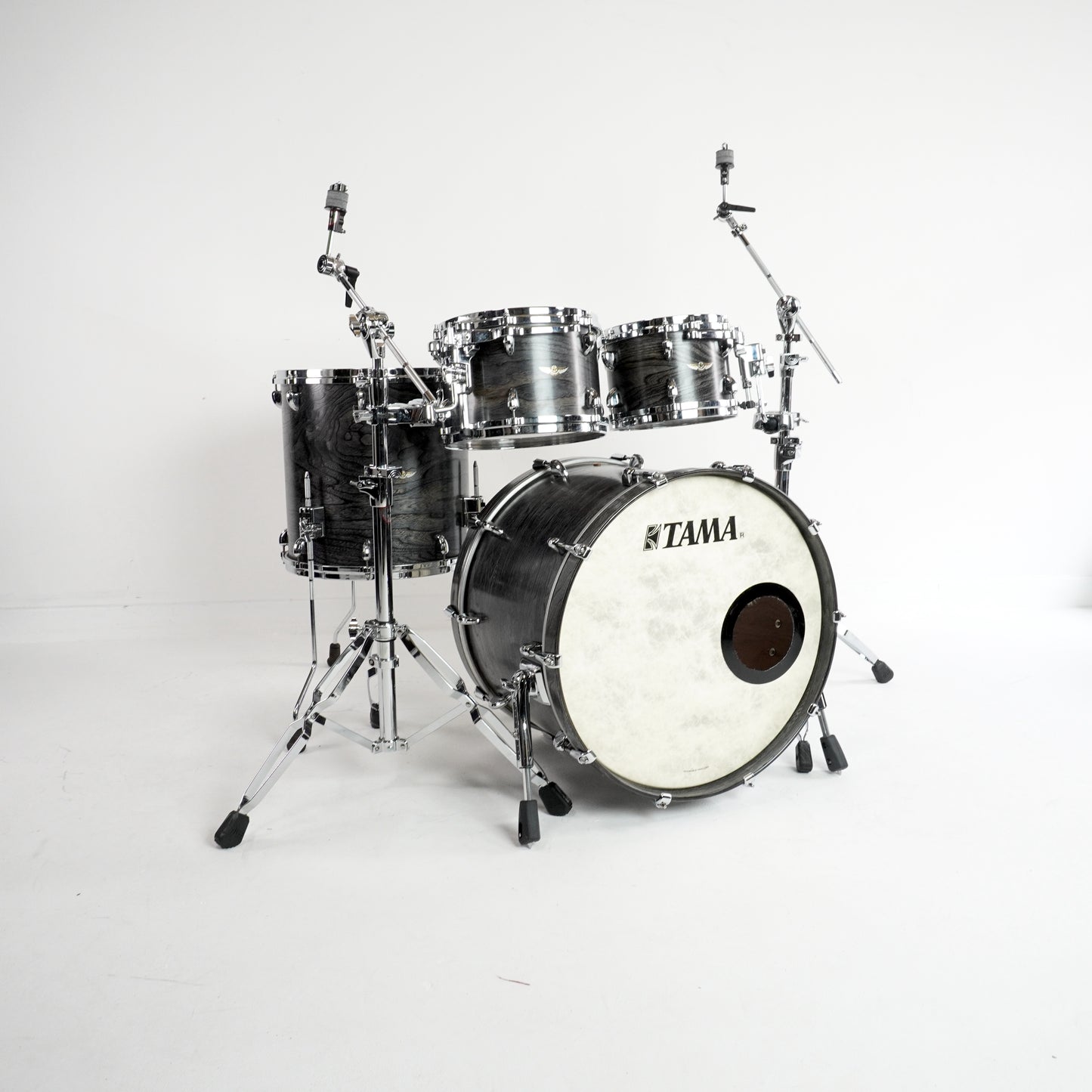 Tama Star Walnut 4-Piece Shell Pack in Satin Charcoal Japanese Sen