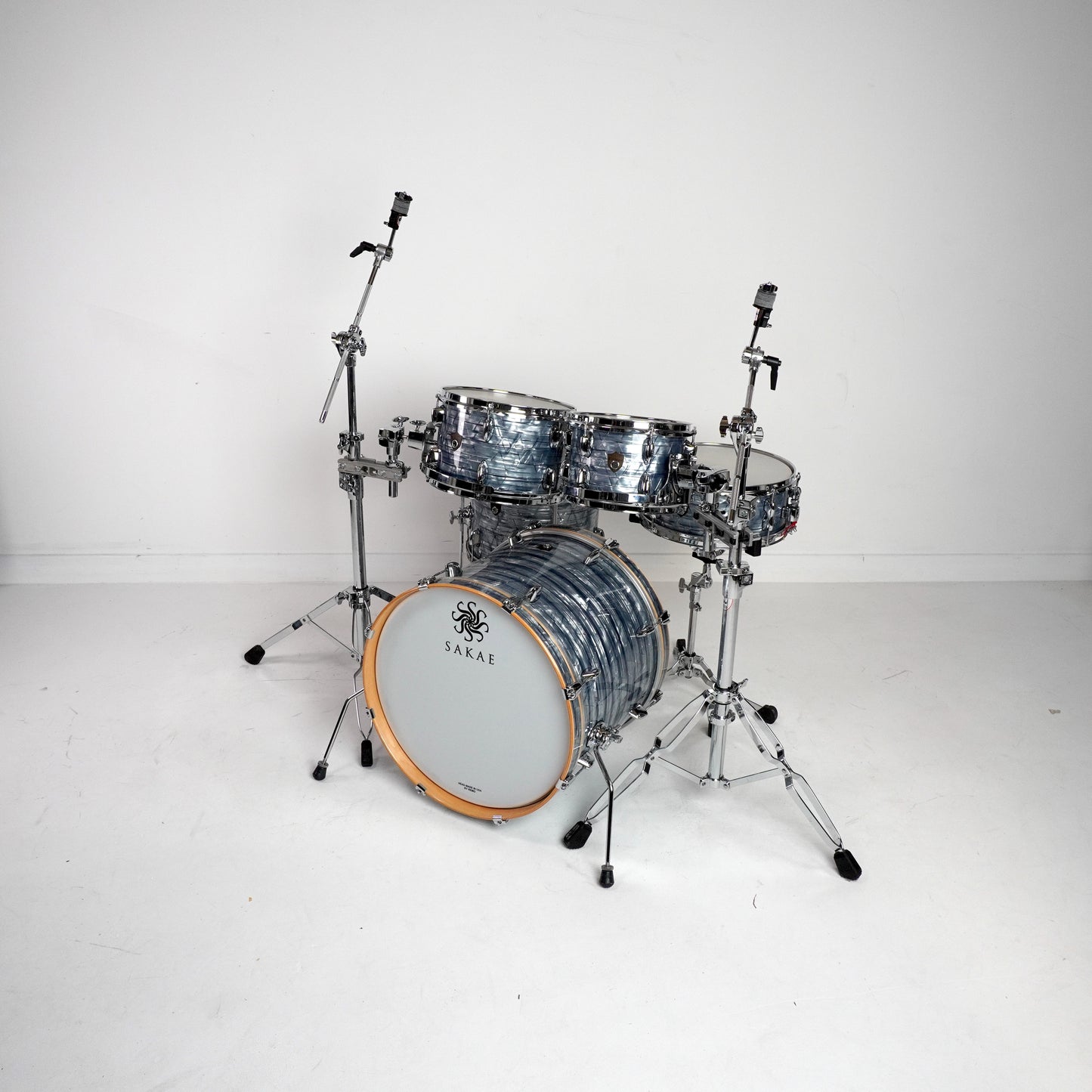 Sakae Trilogy 5-Piece Drum Kit in Sky Blue Oyster Including Snare