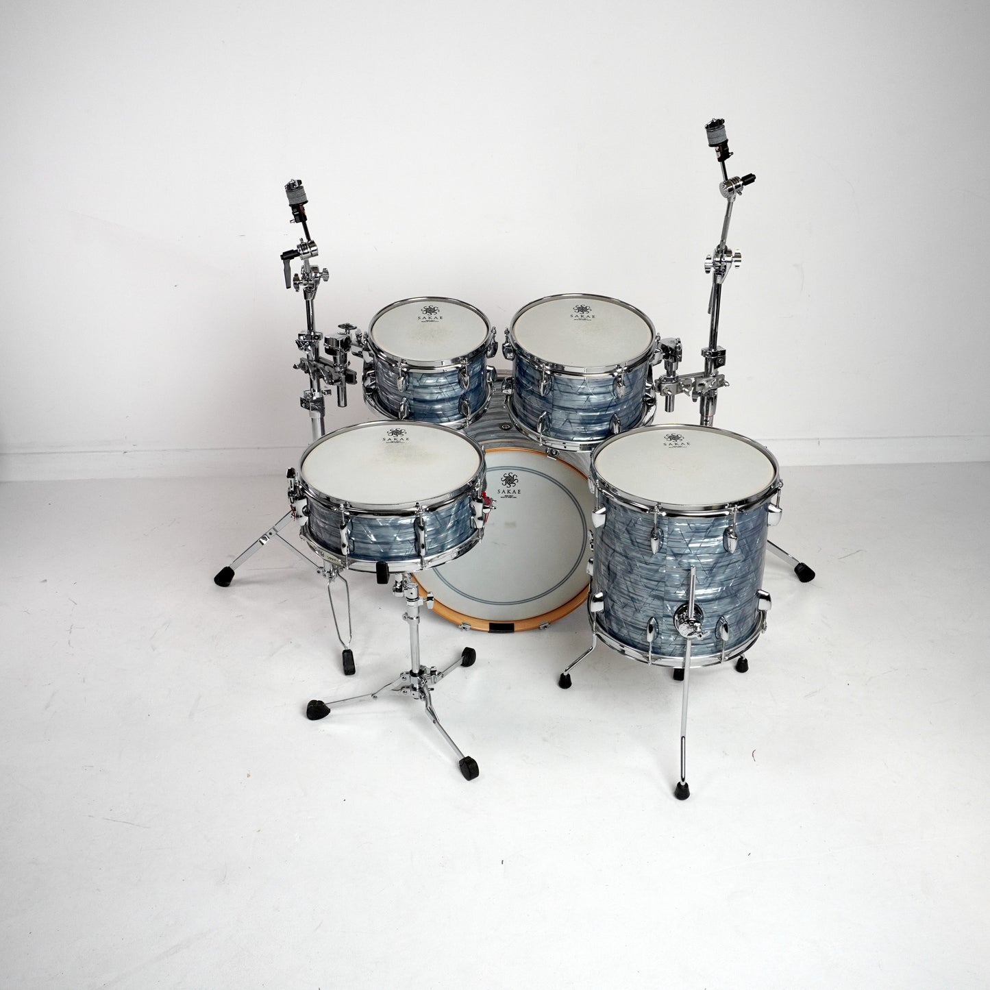 Sakae Trilogy 5-Piece Drum Kit in Sky Blue Oyster Including Snare