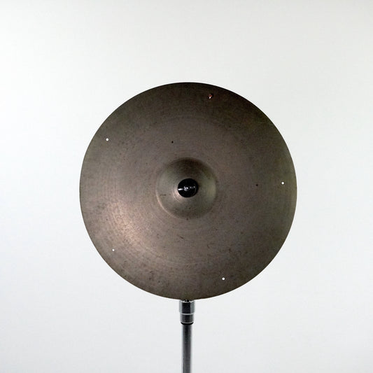 Vintage 18” Zyn Cymbal with Rivet Holes 1950s