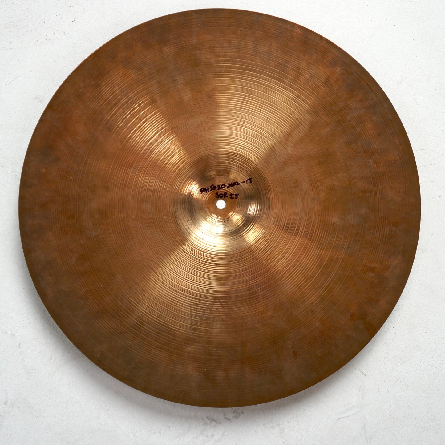 Paiste 20” 2002 Black Label Ride-Becken (Ende der 70er, Anfang der 80er)