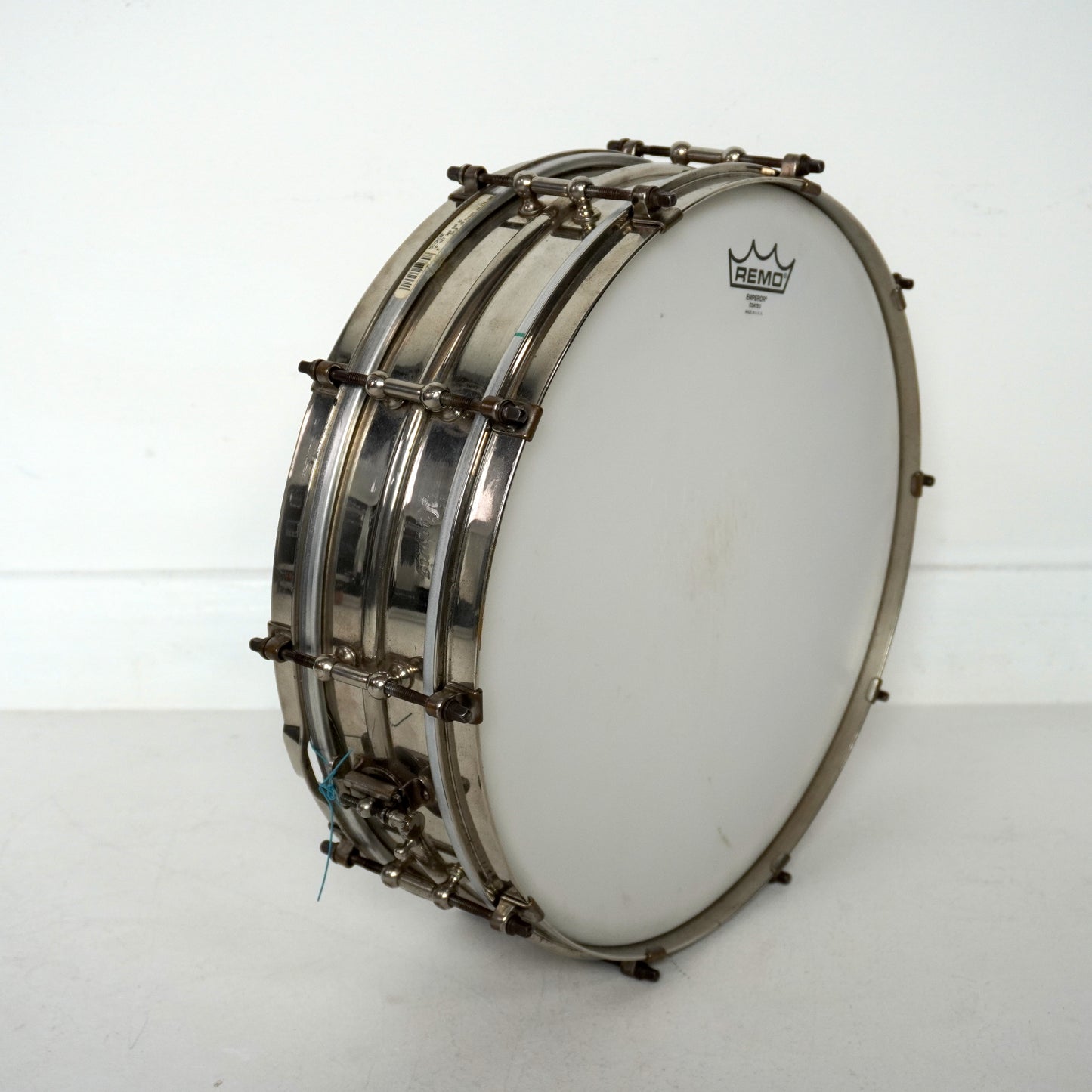 Caisse claire de concert Ludwig 15" x 4" en laiton nickelé, modèle de danse, années 1920