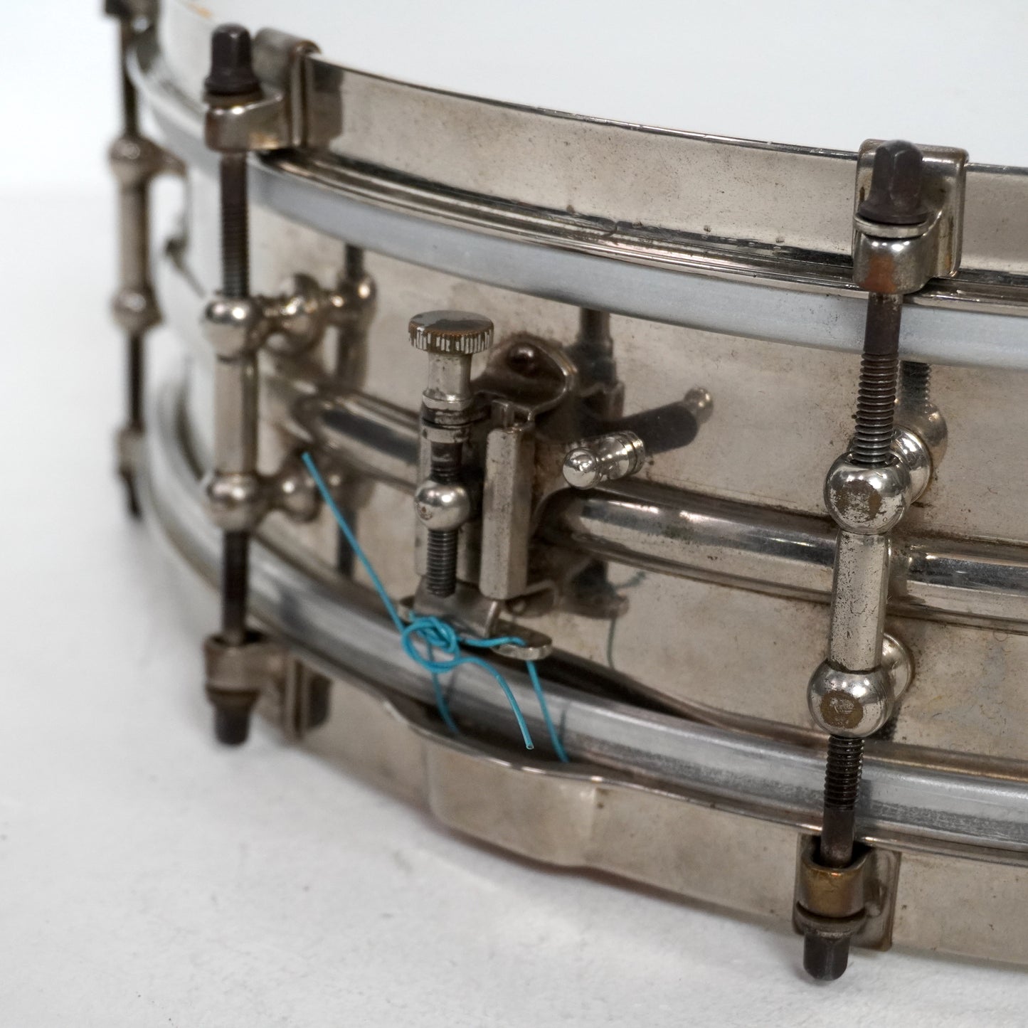 Caisse claire de concert Ludwig 15" x 4" en laiton nickelé, modèle de danse, années 1920