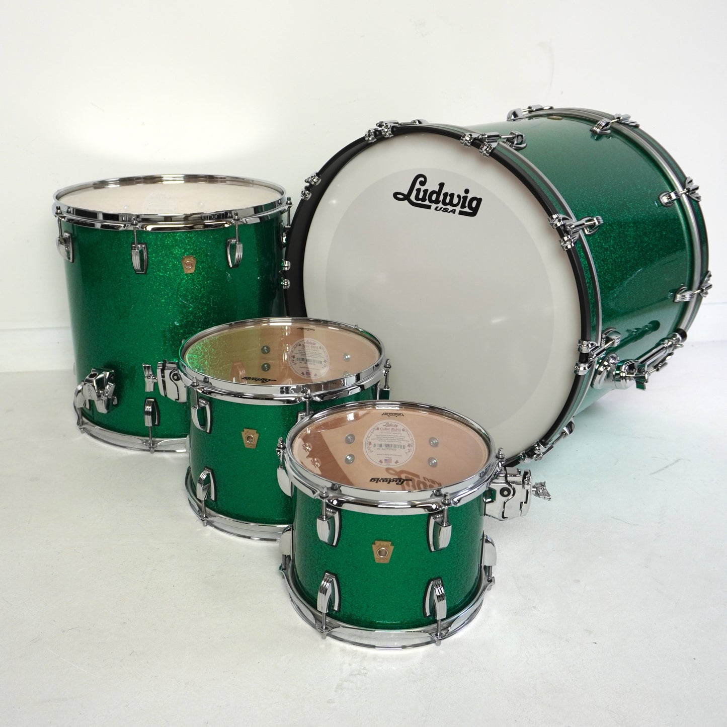 Ludwig Classic Maple American Fusion Green Sparkle