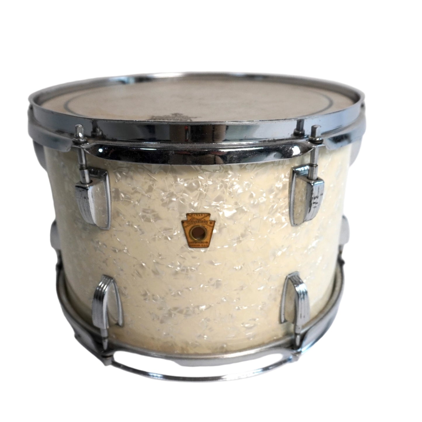 Ludwig 12” x 8” Tom in White Marine Pearl (Ende der 60er)