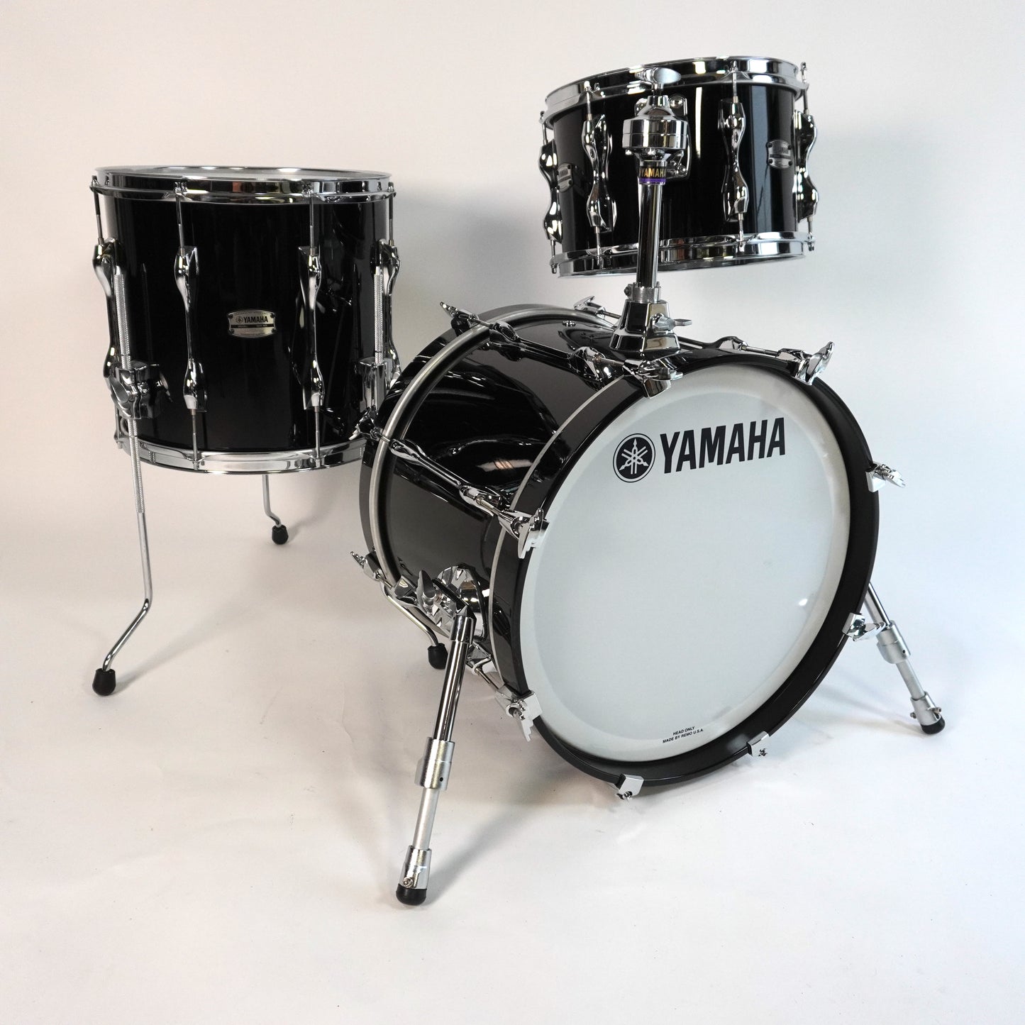 Yamaha Recording Custom 3-Piece Drum Kit in Black 18,12,14