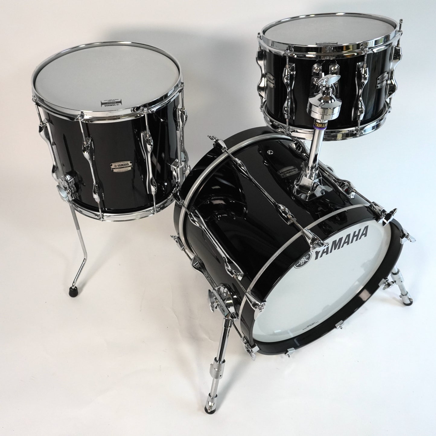 Yamaha Recording Custom 3-Piece Drum Kit in Black 18,12,14