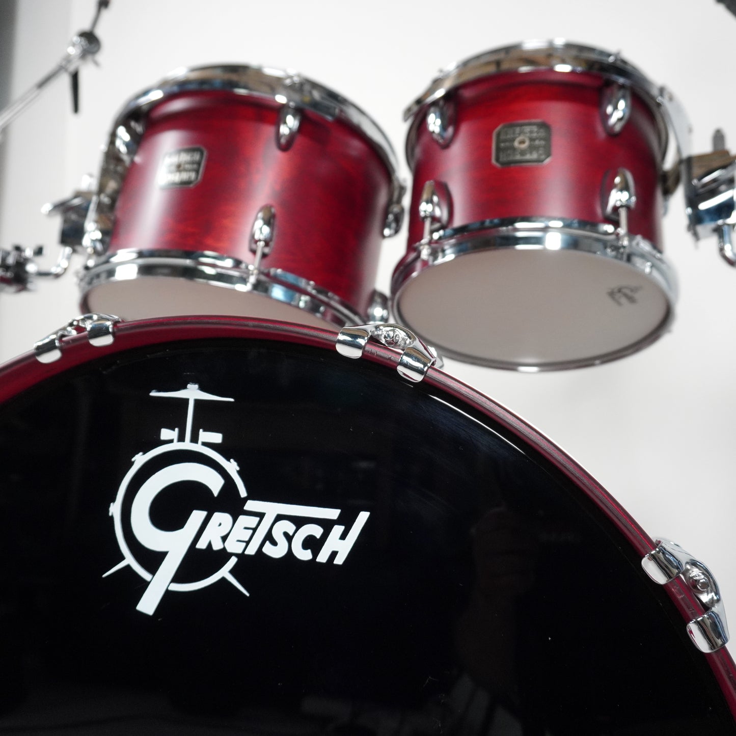 Gretsch USA Custom 5-teiliges Schlagzeug in satiniertem Palisander-Finish