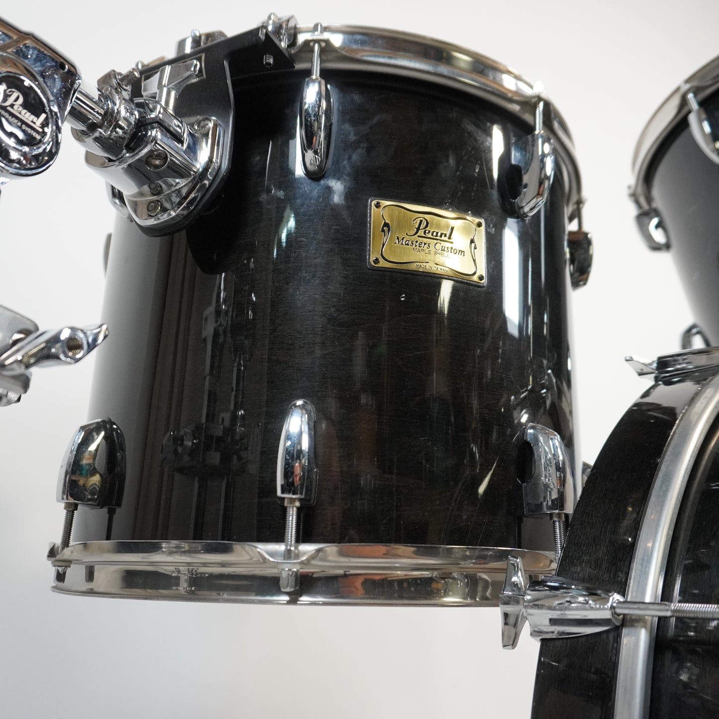 Pearl Masters Custom 3-teiliges Schlagzeug in Schwarz