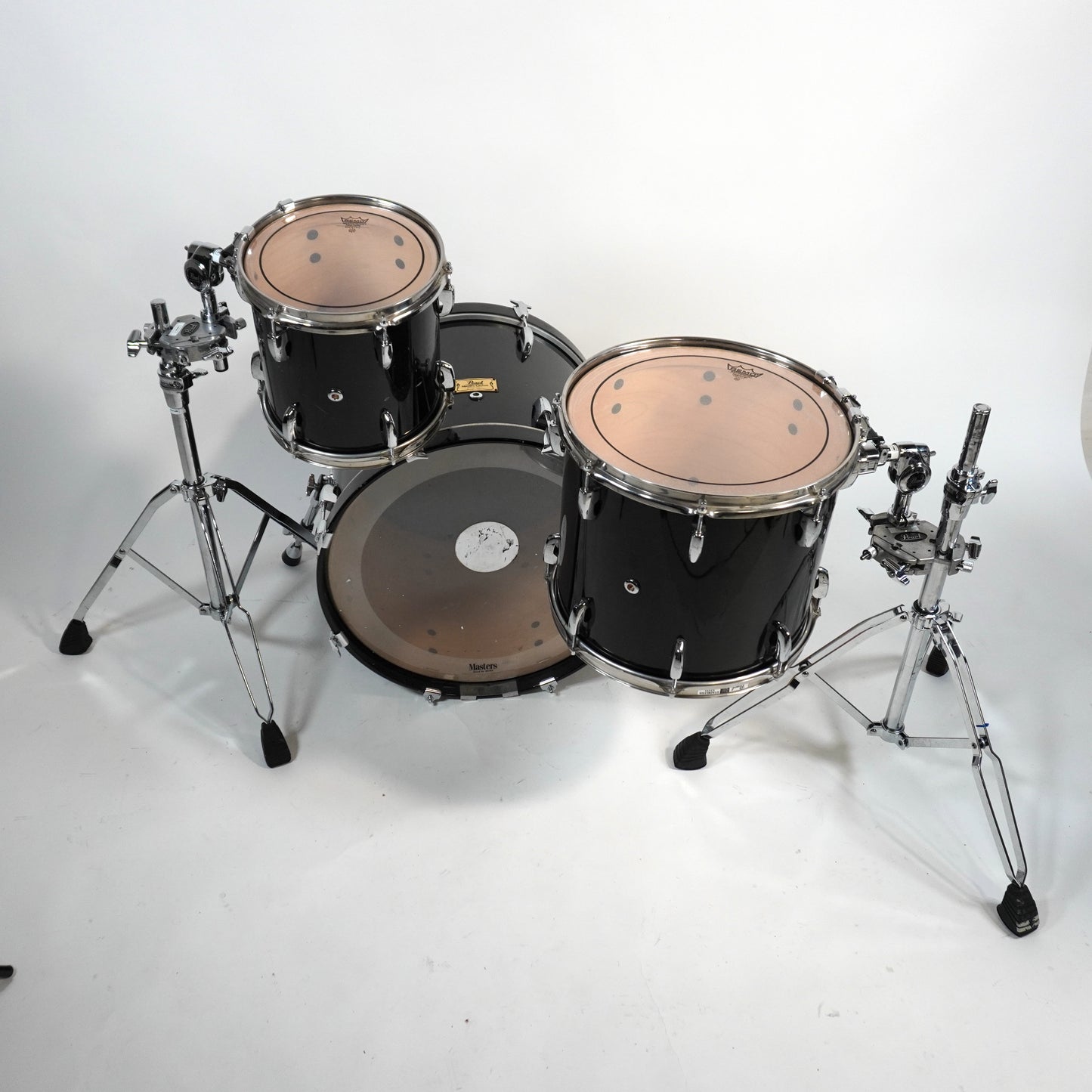 Pearl Masters Custom 3-teiliges Schlagzeug in Schwarz