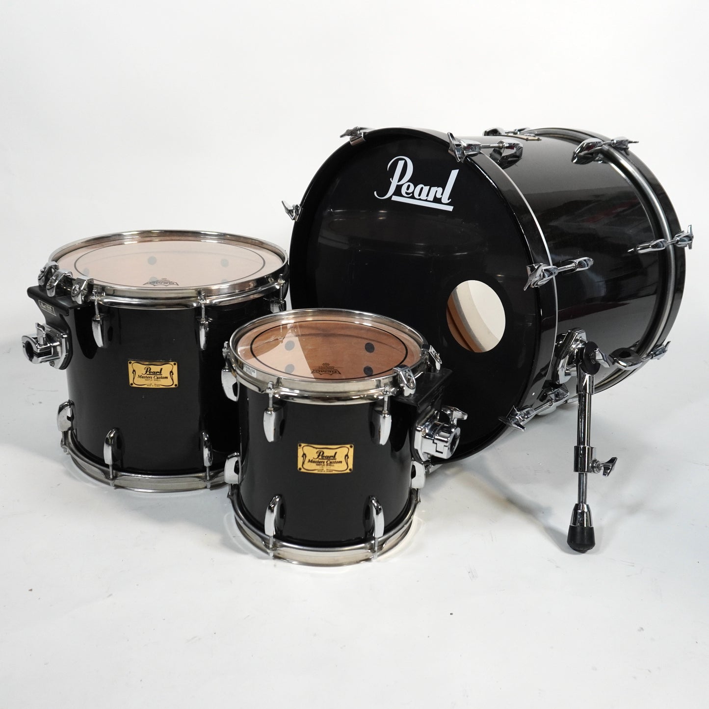 Pearl Masters Custom 3-teiliges Schlagzeug in Schwarz