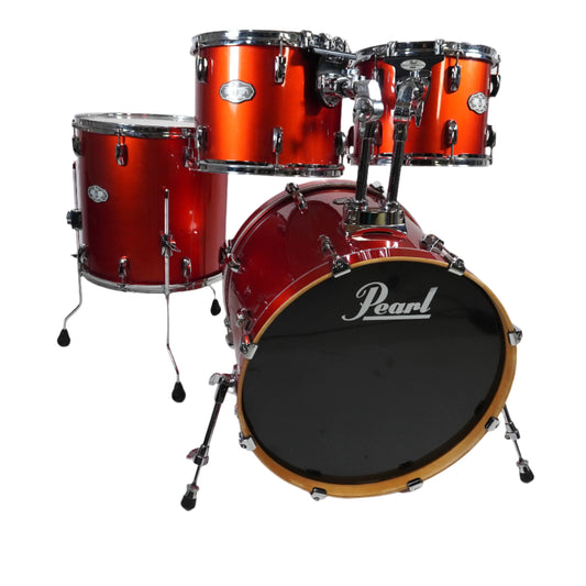 Pearl 4-Piece Vison Drum Kit in Metallic Orange