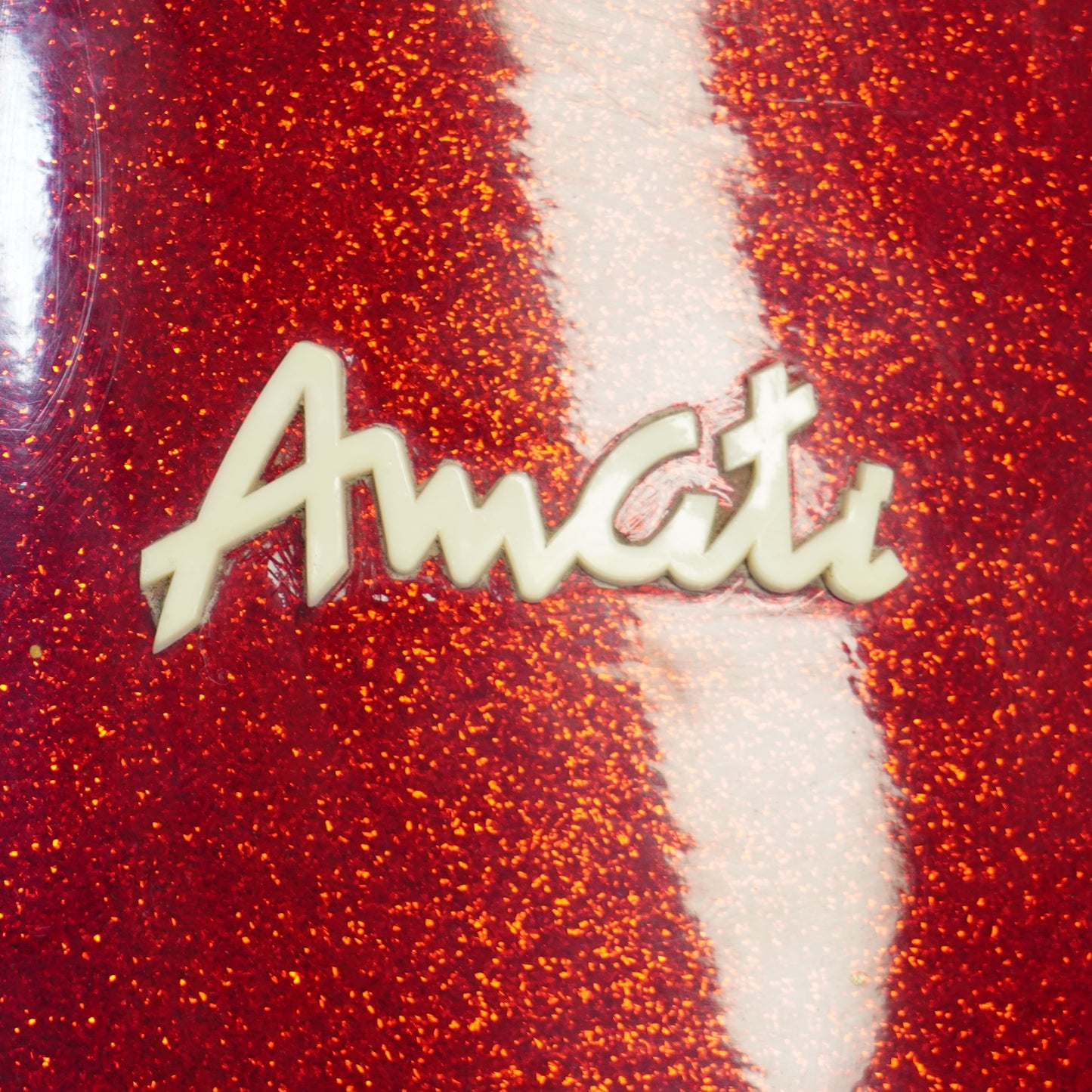 Amati 3-teiliges Schlagzeugset in Red Sparkle