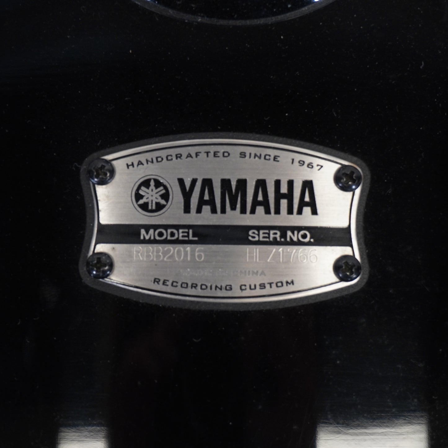 Yamaha 20"x16" Recording Custom Bass Drum in Black