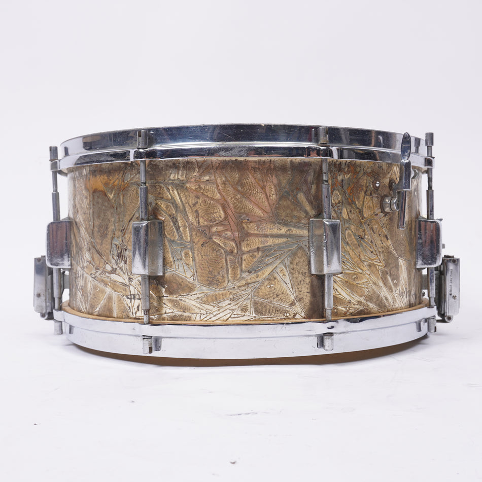 VINTAGE CARLTON 1930s WOOD SHELL SNARE DRUM