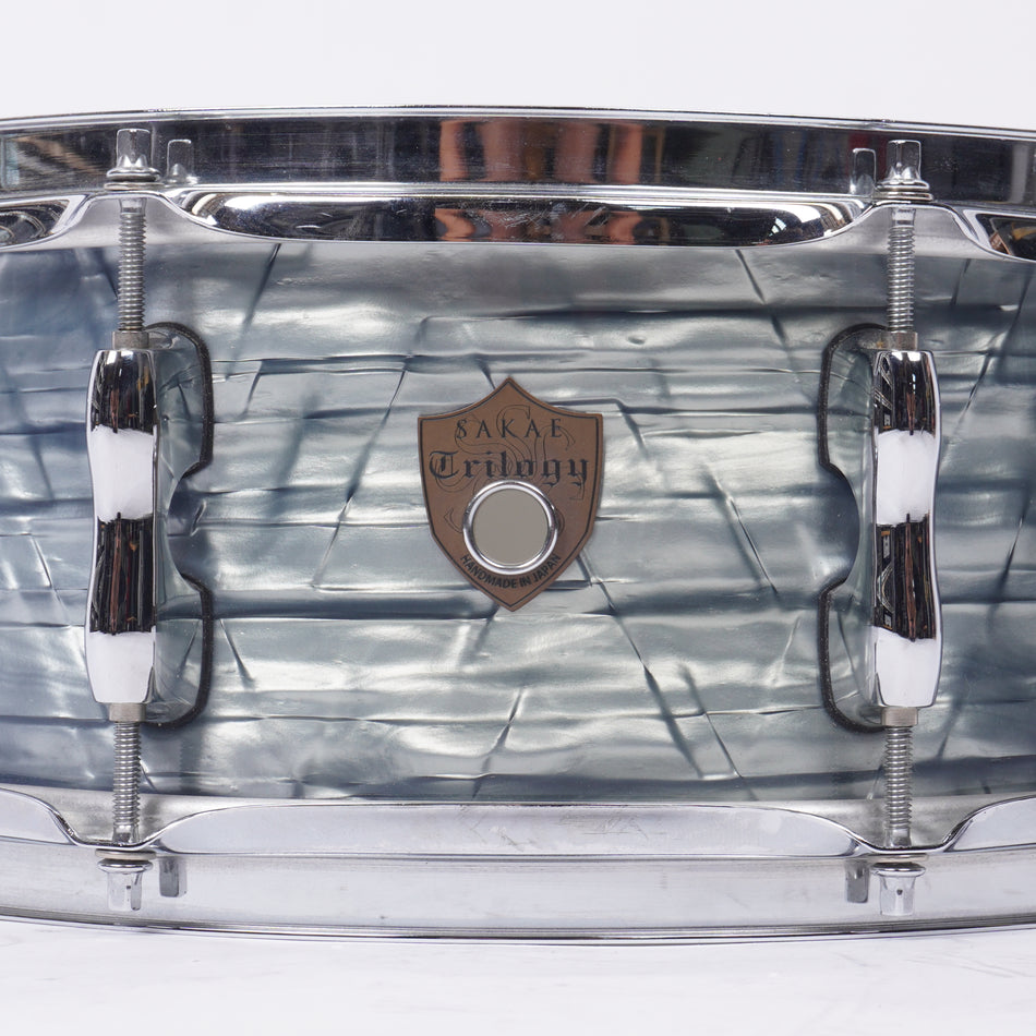 SAKAE TRILOGY 14" X 5.5" SNARE DRUM - SKY OYSTER BLUE