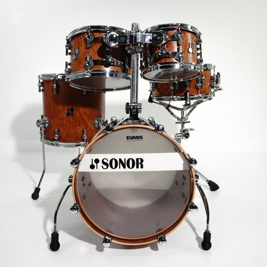 Batterie Sonor SQ2 5 pièces en hêtre/bubinga avec racine de noyer