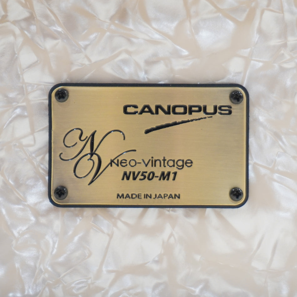 Canopus NV50 M1 14 x 5.5 Snare White Pearl EX DEMO