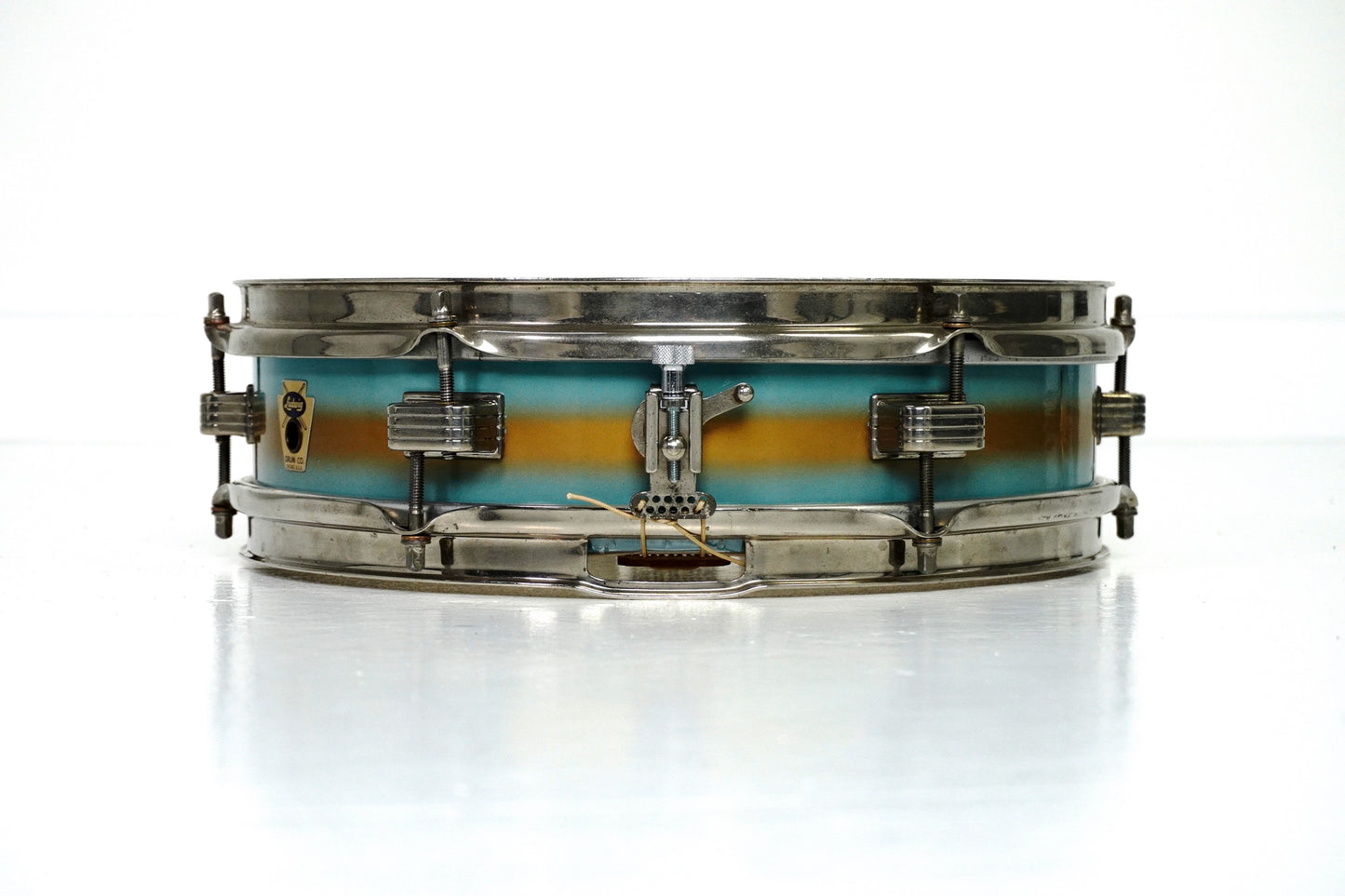 Ludwig 13” x 3” Jazz-Combo Piccolo Snare in Turquoise/Gold Duco Lacquer