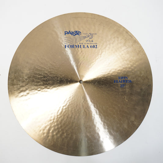 PAISTE 602 BLUE LABEL 22" THIN FLATRIDE