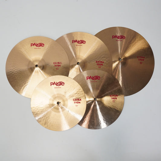 PAISTE EXTRA THIN CYMBAL SET (11,12,13,14,15)