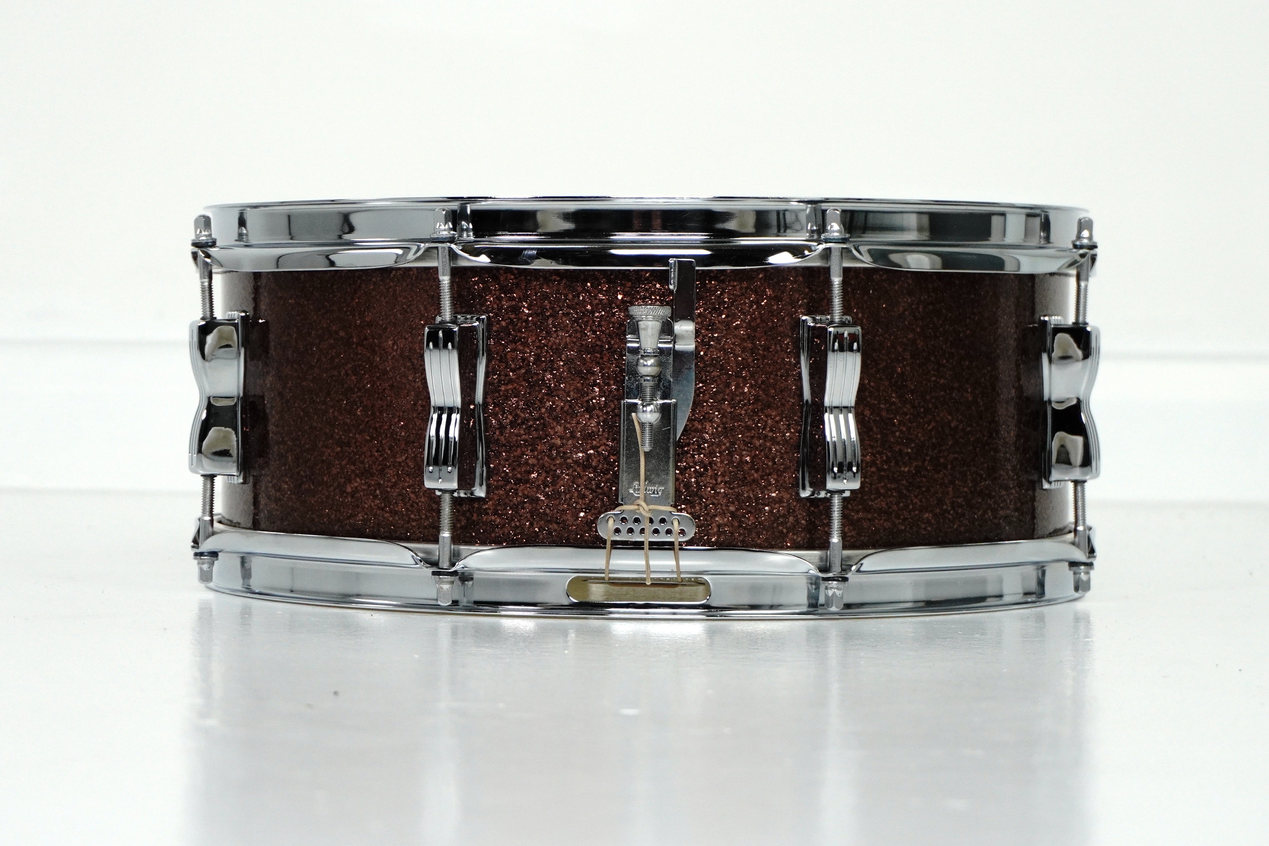 Ludwig 14” x 5.5” Jazz Festival in Burgundy Sparkle 1966