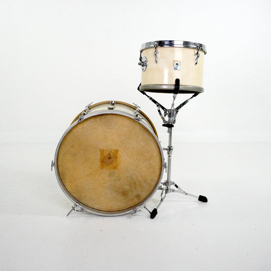 Vintage Premier Olympic Bass Drum and Rack Tom 1940s-1950s