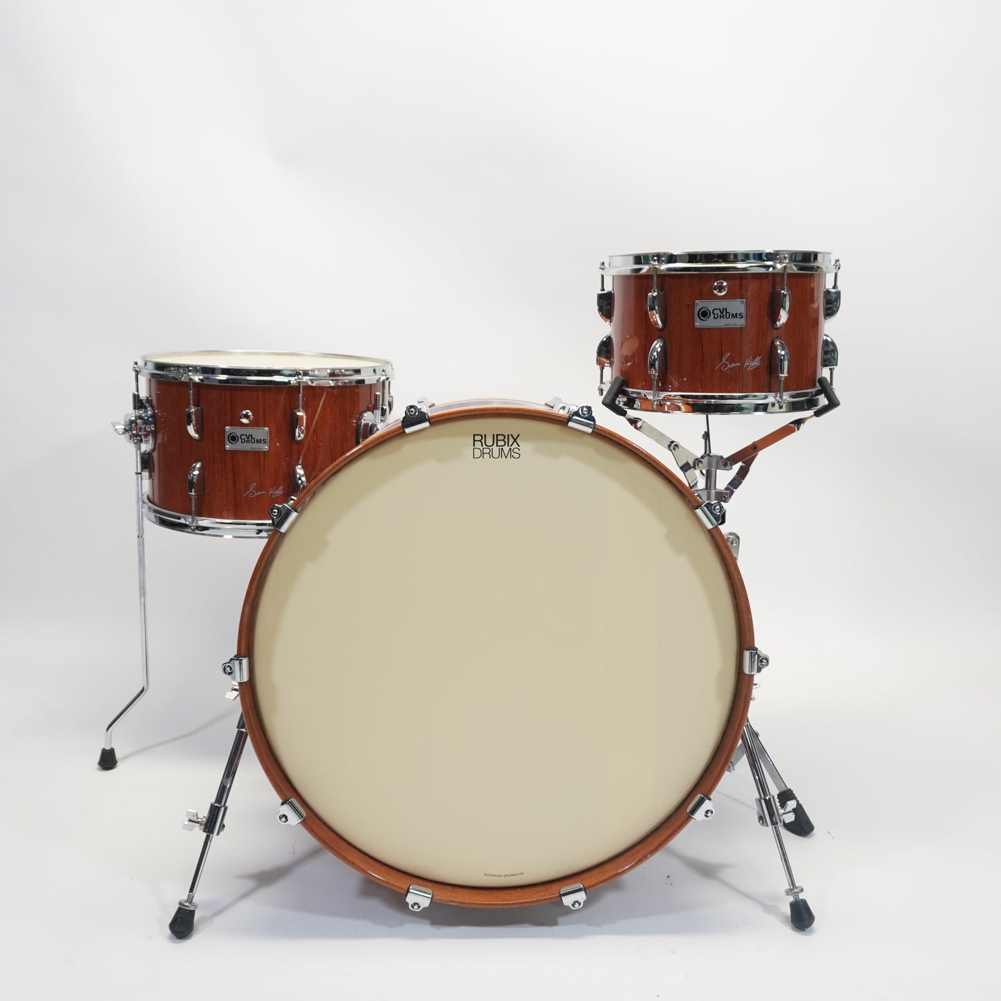 CVL DRUMS - Custom Bubinga 3 Piece Drum Kit