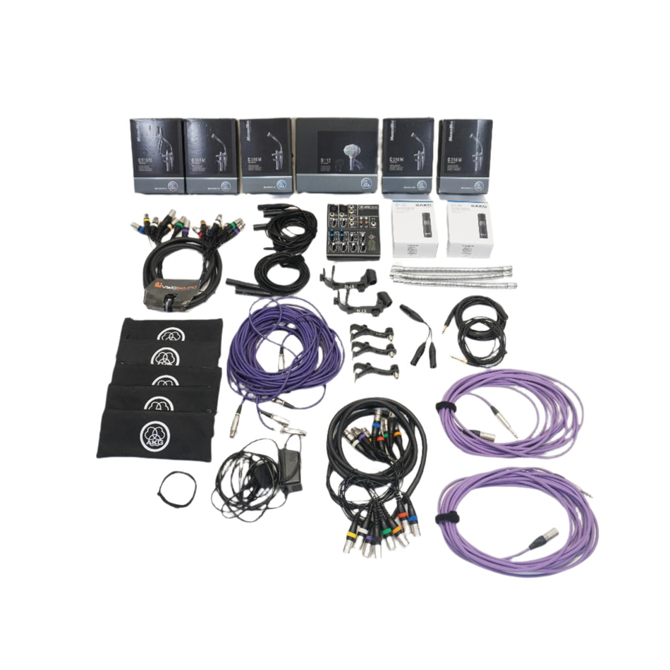 AKG 8-PIECE DRUM MIC SET