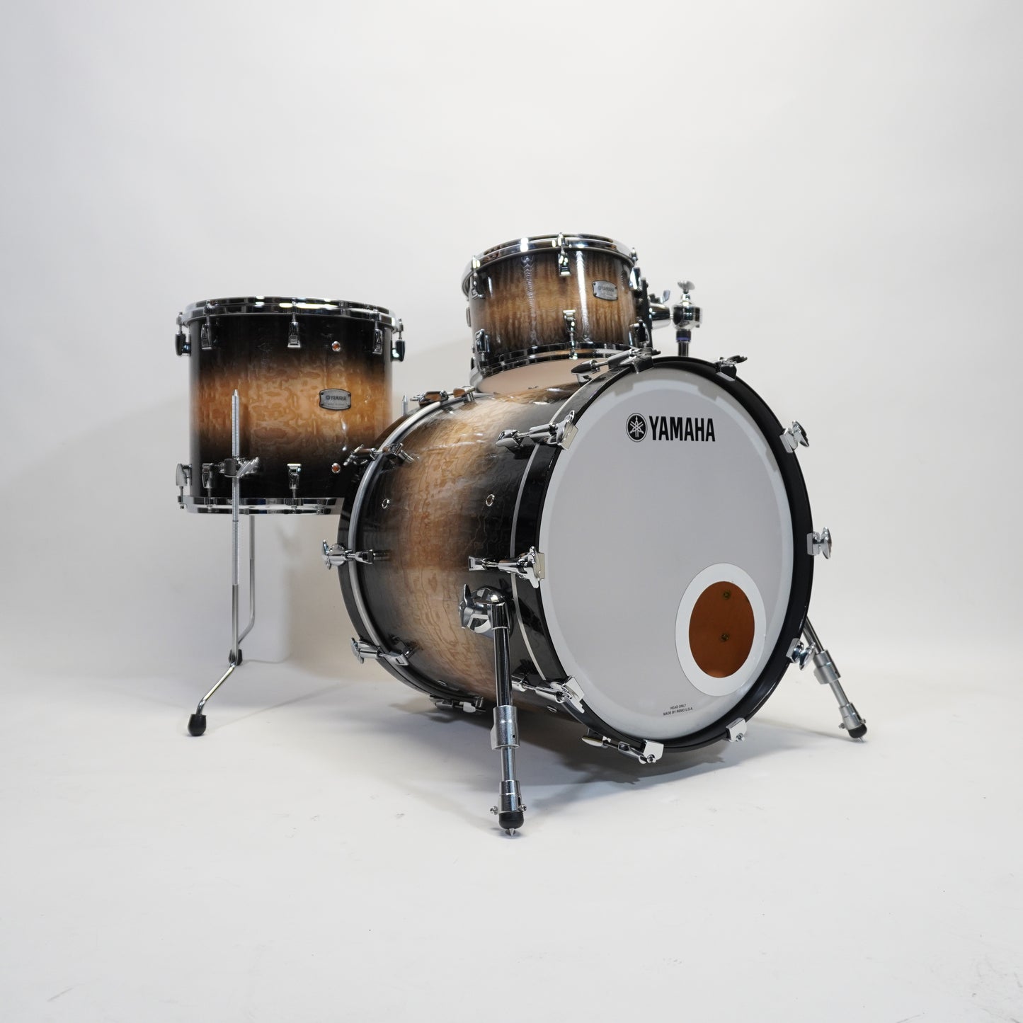 Yamaha 3 Piece PHX Textured Black Sunburst Drum Kit - 20/12/14