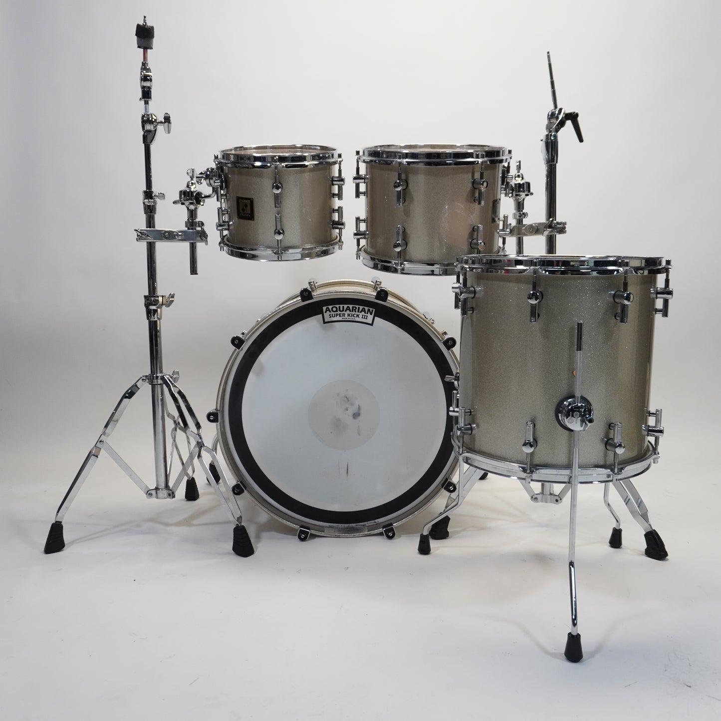 Sonor Delite 4-Piece Shell Pack in Silver Sparkle 22/10/12/14