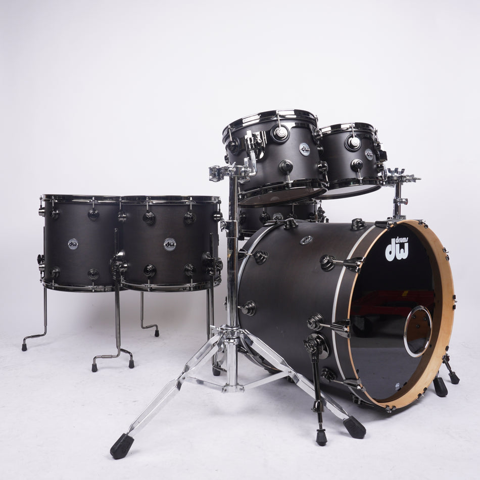 DW | COLLECTORS | MAPLE | 6-PIECE SHELL SET | SATIN BLACK