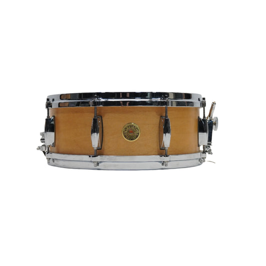 GRETSCH USA 14"x 5" MAPLE SNARE DRUM IN NATURAL WOOD FINISH