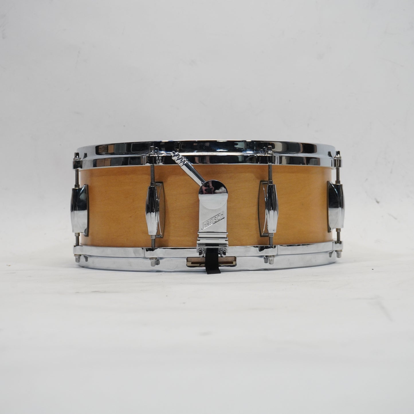 GRETSCH USA 14"x 5" MAPLE SNARE DRUM IN NATURAL WOOD FINISH