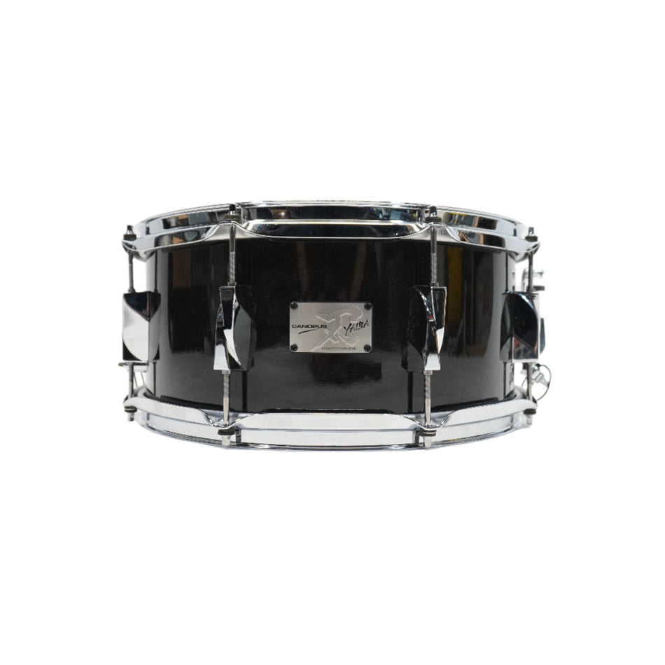 CANOPUS YAIBA 14x6.5 SNARE DRUM IN BLACK LACQUER