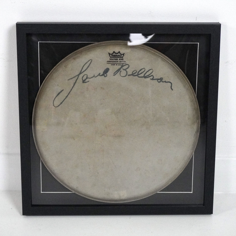 Louie Bellson Signed Drum Head (Framed)