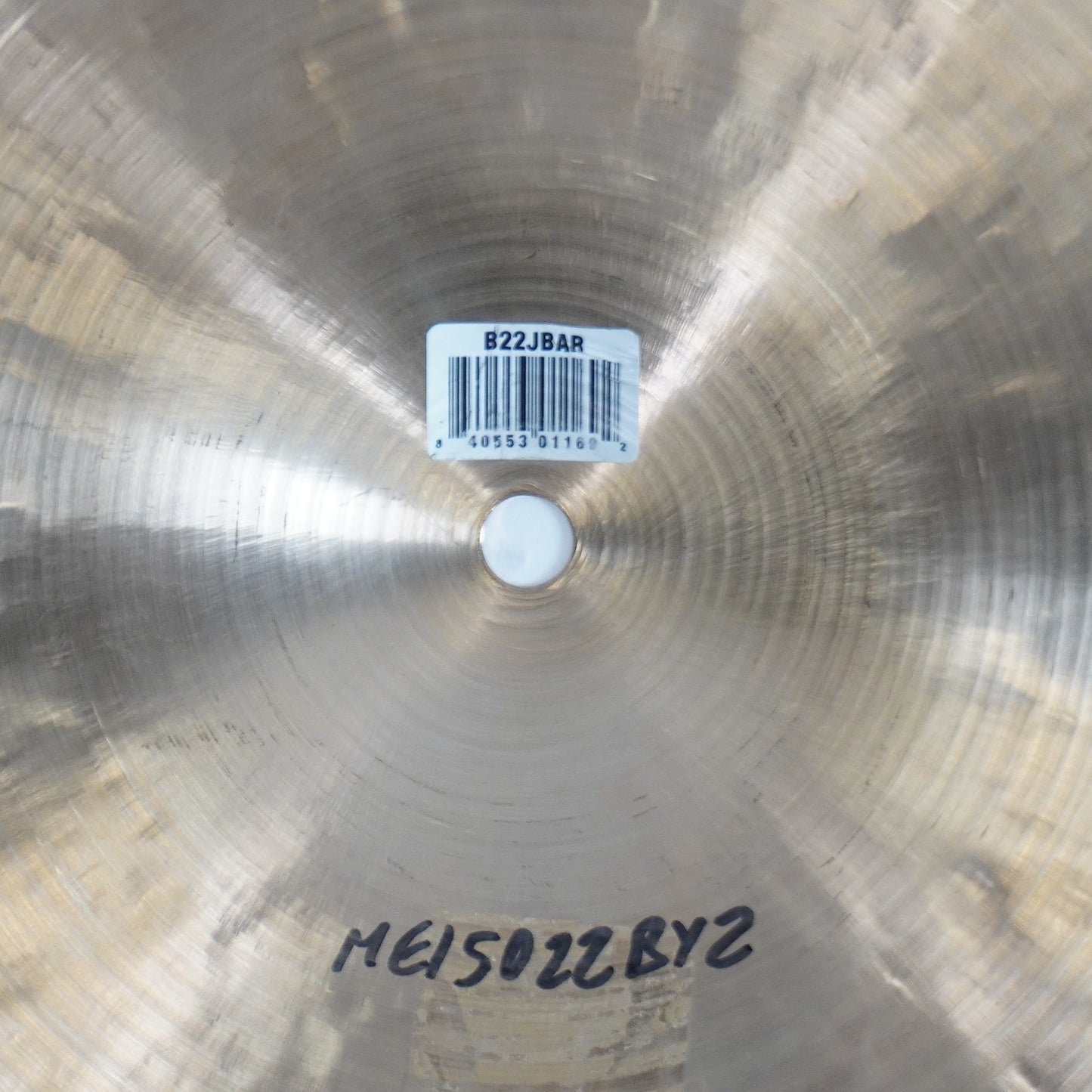 MEINL BYZANCE 22" BIG APPLE TRADITIONAL RIDE