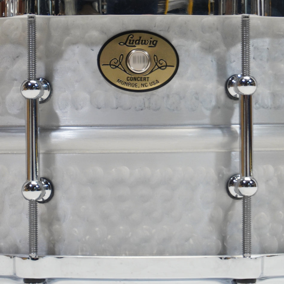Ludwig Concert 14"x 6.5" Hammered Aluminium Snare Drum