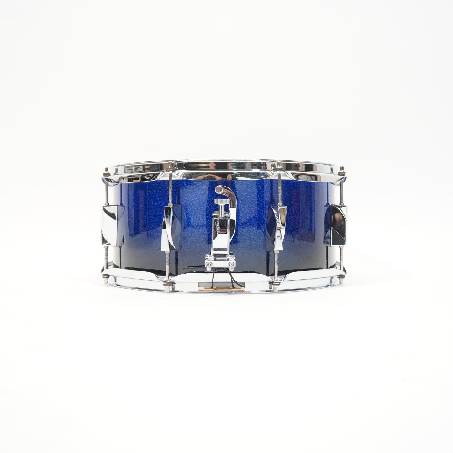 CANOPUS YAIBA 14x6.5 SNARE DRUM IN BLUE SPARKLE