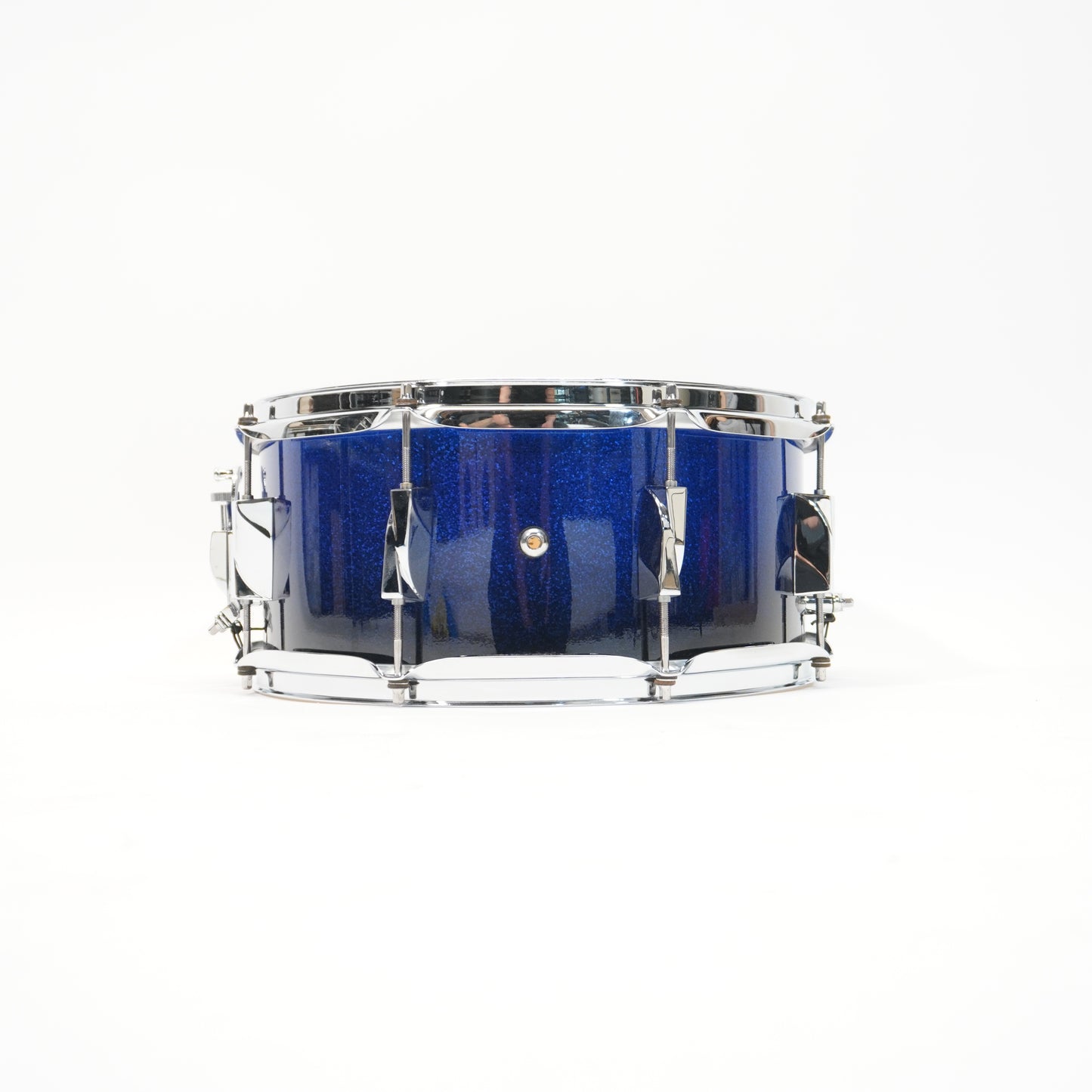 CANOPUS YAIBA 14x6.5 SNARE DRUM IN BLUE SPARKLE